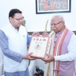 मुख्यमंत्री धामी ने केन्द्रीय ऊर्जा व आवास एवं शहरी कार्य मंत्री मनोहर लाल खट्टर से मुलाकात की